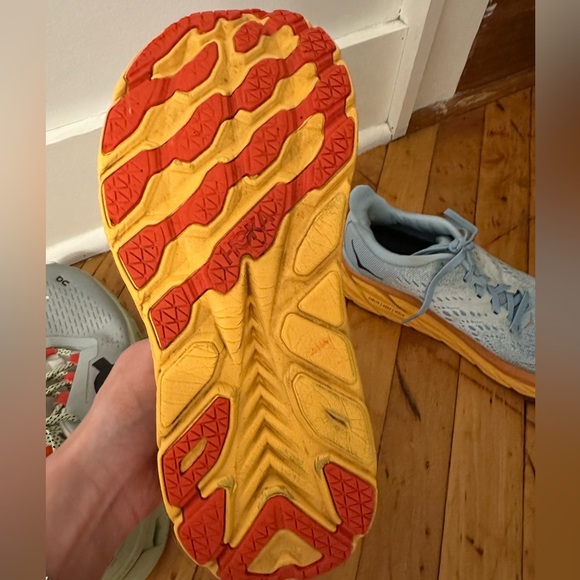 Hoka Women's Clifton 8 Sneaker - Summer Song/Ice Flow - Picture 5 of 6